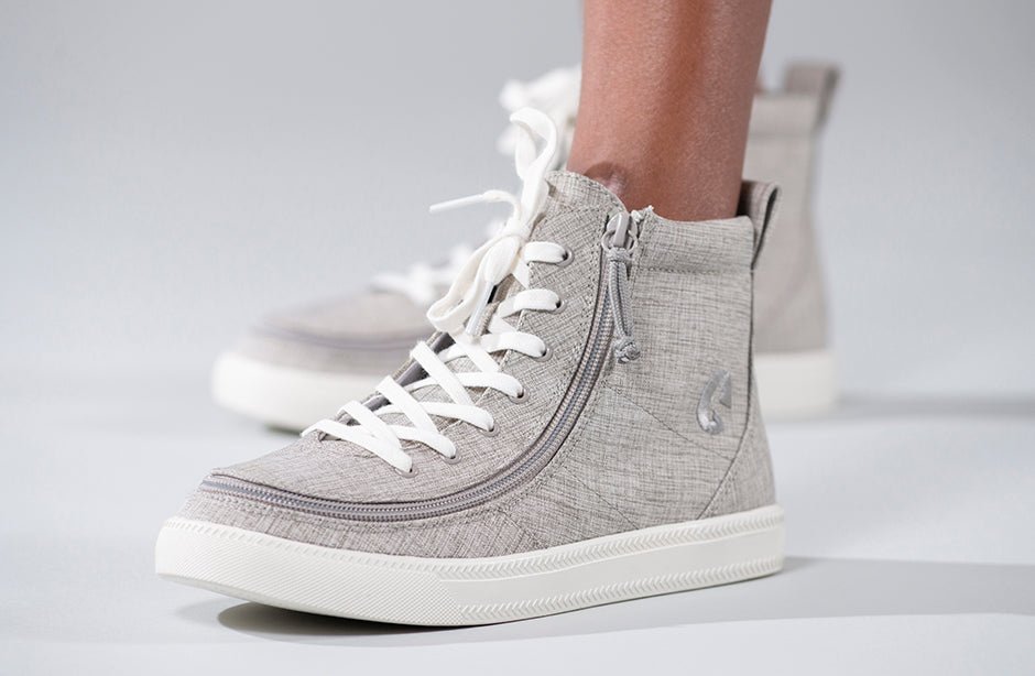 Grey Jersey BILLY Classic Lace Highs - BILLY Footwear® Canada