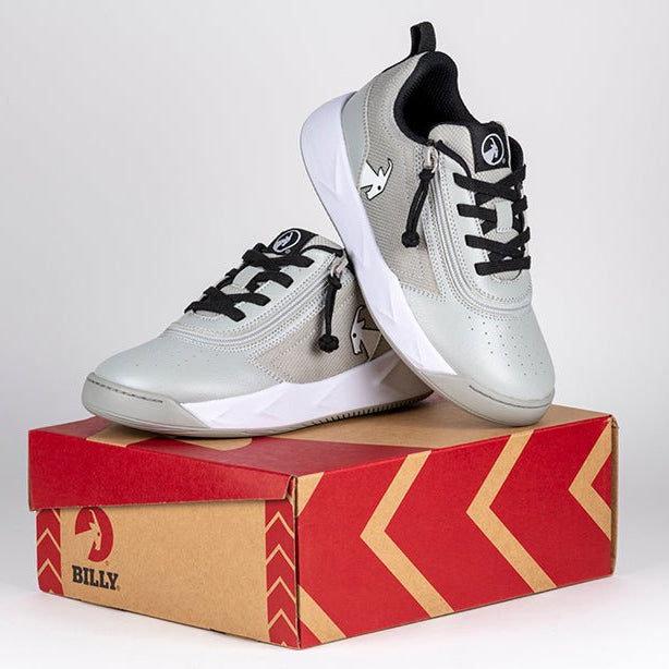Grey/Black BILLY Sport Court Athletic Sneakers - BILLY Footwear® Canada