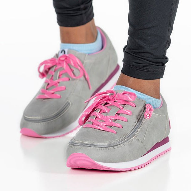 Grey/Fuchsia BILLY Joggers - BILLY Footwear® Canada