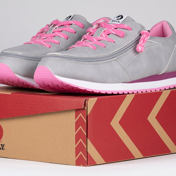 Grey/Fuchsia BILLY Joggers - BILLY Footwear® Canada