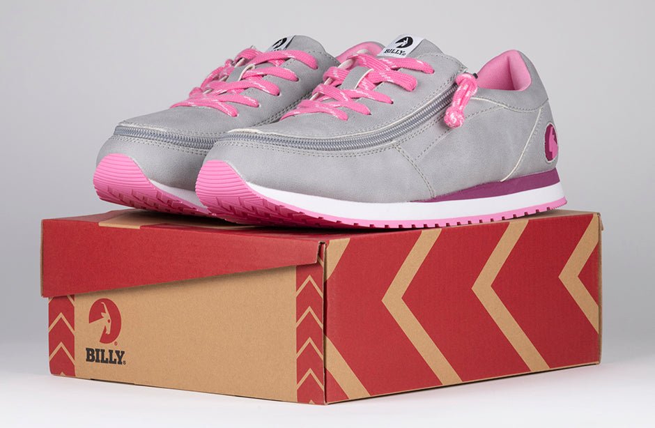 Grey/Fuchsia BILLY Joggers - BILLY Footwear® Canada