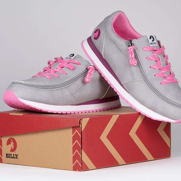 Grey/Fuchsia BILLY Joggers - BILLY Footwear® Canada