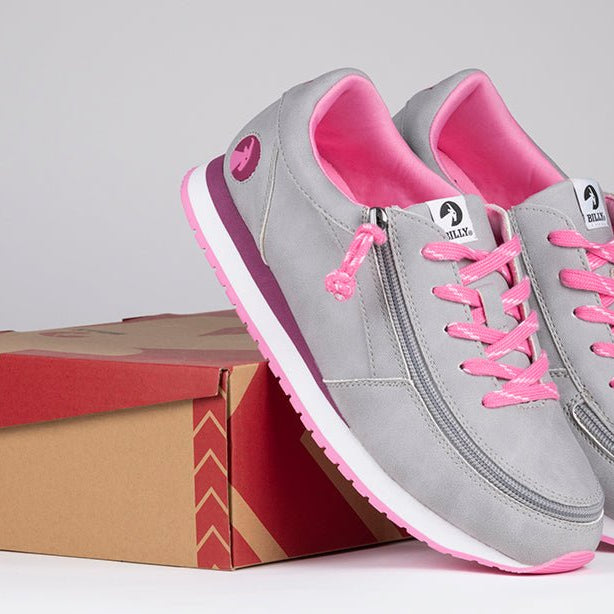 Grey/Fuchsia BILLY Joggers - BILLY Footwear® Canada