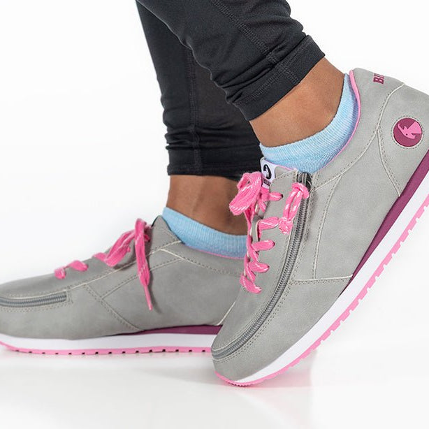 Grey/Fuchsia BILLY Joggers - BILLY Footwear® Canada