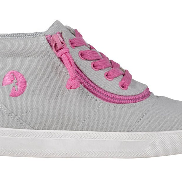 Grey/Pink BILLY D|R Short Wrap High Tops - BILLY Footwear® Canada