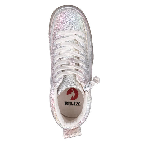 Kid's Rainbow Crackle BILLY Classic Lace Highs - BILLY Footwear® Canada