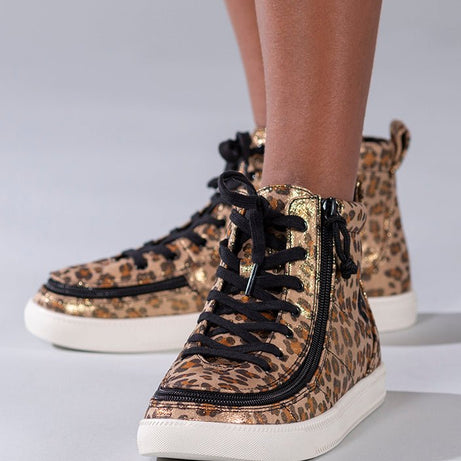 Leopard Shimmer BILLY Classic Lace Highs - BILLY Footwear® Canada