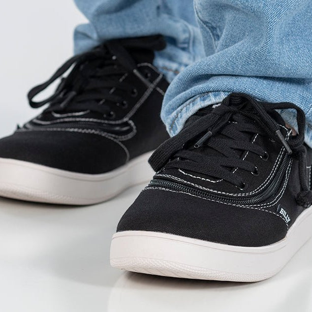Men's Black/White Stitch BILLY Sneaker Low Tops - BILLY Footwear® Canada