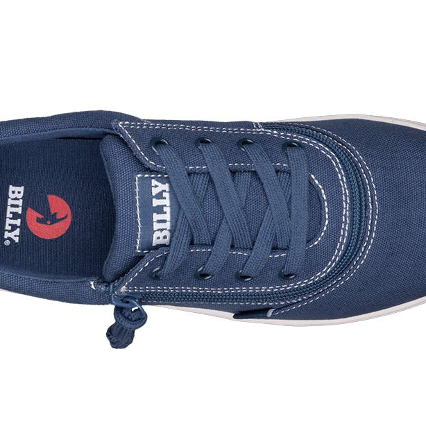 Men's Blue/White Stitch BILLY Sneaker Low Tops - BILLY Footwear® Canada