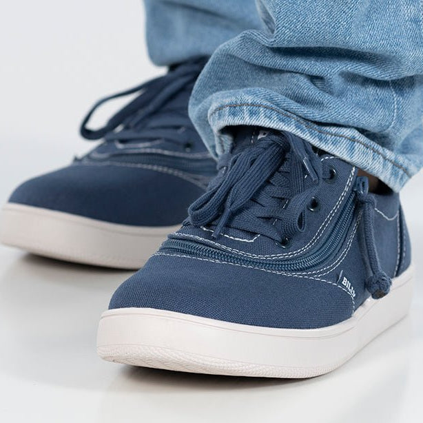 Men's Blue/White Stitch BILLY Sneaker Low Tops - BILLY Footwear® Canada