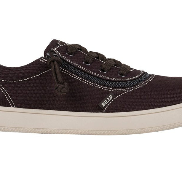 Men's Dark Brown/White Stitch BILLY Sneaker Low Tops - BILLY Footwear® Canada
