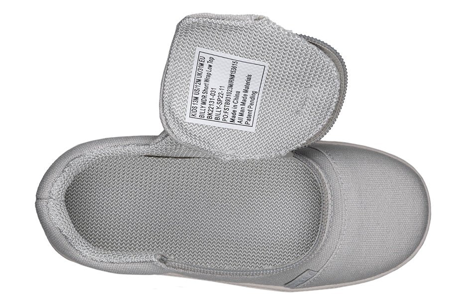 Men's Grey BILLY D|R Short Wrap Low Tops - BILLY Footwear® Canada