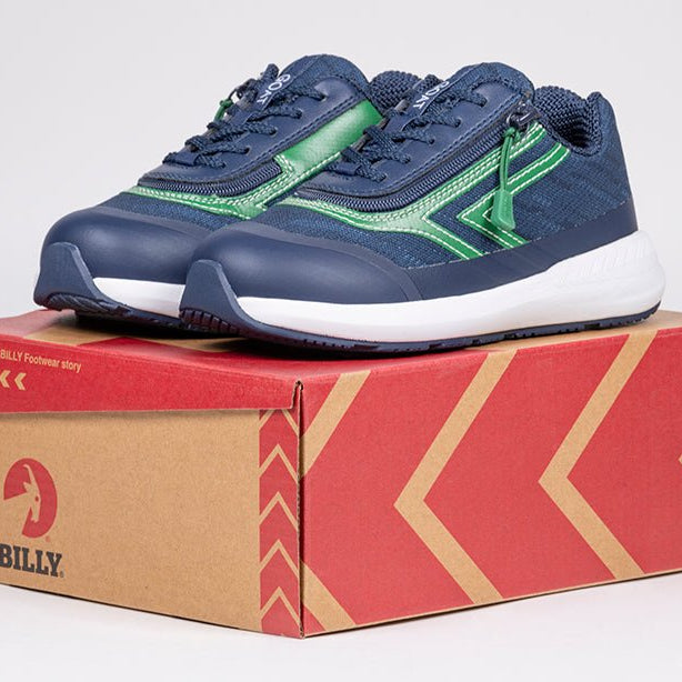 Navy/Green BILLY Goat AFO-Friendly Shoes - BILLY Footwear® Canada