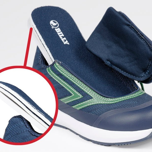 Navy/Green BILLY Goat AFO-Friendly Shoes - BILLY Footwear® Canada