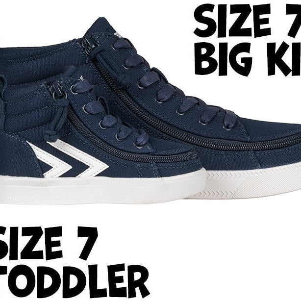 Navy/White BILLY CS Sneaker High Tops - BILLY Footwear® Canada