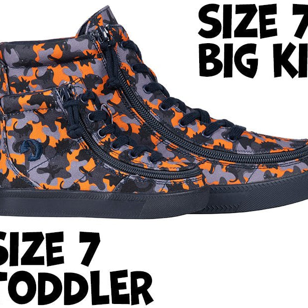 Orange Dino BILLY Classic Lace High Tops - BILLY Footwear® Canada