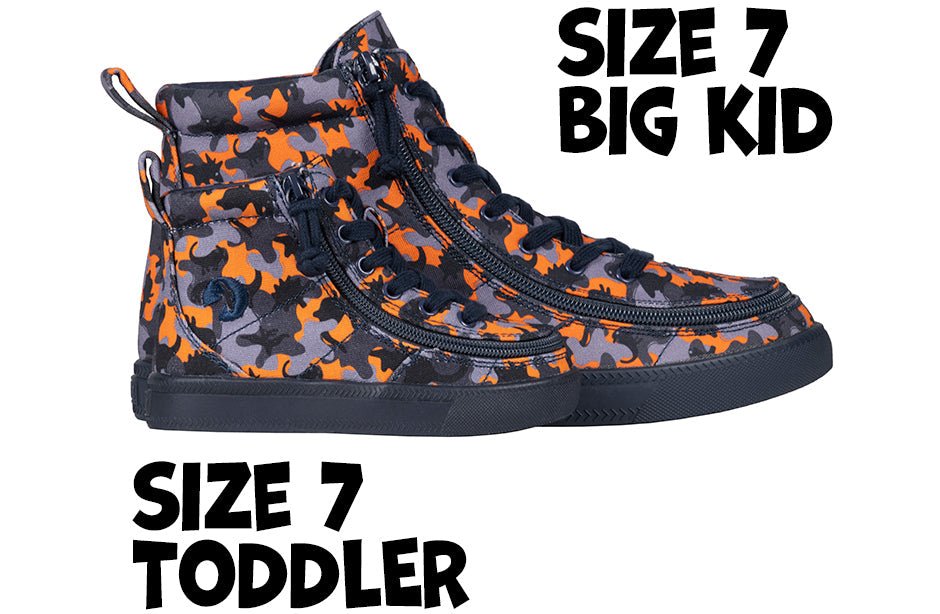 Orange Dino BILLY Classic Lace High Tops - BILLY Footwear® Canada