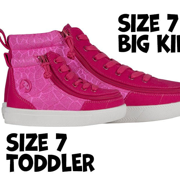 Pink Print BILLY Classic D|R High Tops - BILLY Footwear® Canada