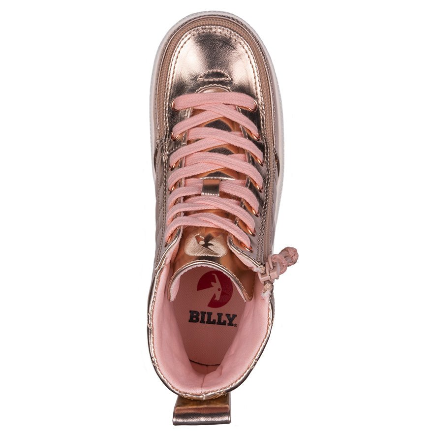 Rose Gold BILLY Quilt High Tops - BILLY Footwear® Canada