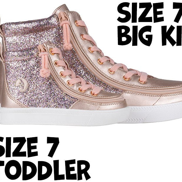 Rose Gold Unicorn BILLY Classic Lace High Tops - BILLY Footwear® Canada