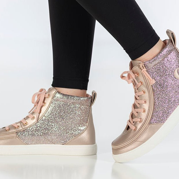 Rose Gold Unicorn BILLY Classic Lace High Tops - BILLY Footwear® Canada
