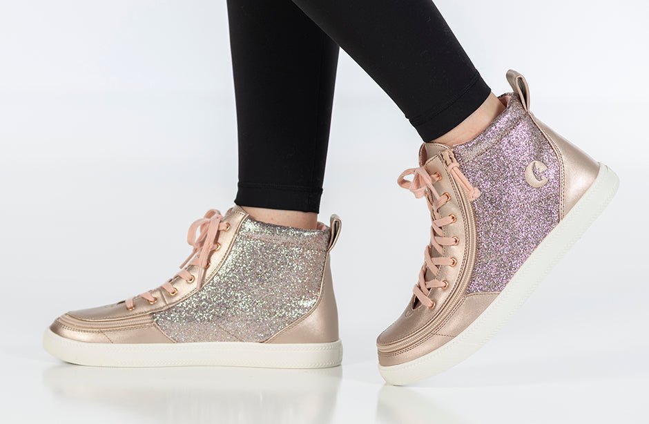 Rose Gold Unicorn BILLY Classic Lace High Tops - BILLY Footwear® Canada