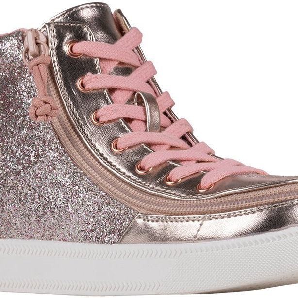 Rose Gold Unicorn BILLY Classic Lace Highs - BILLY Footwear® Canada