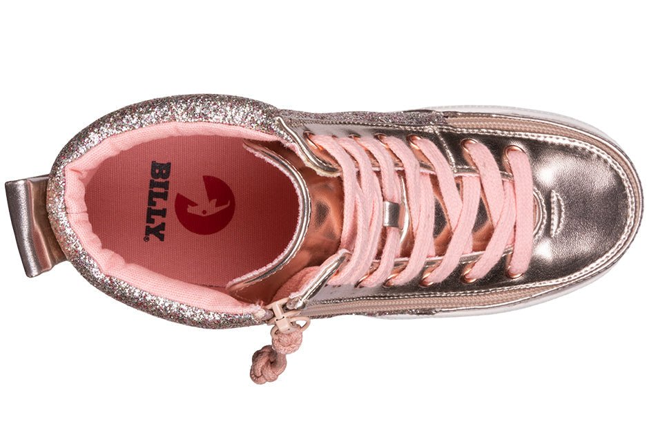 Rose Gold Unicorn BILLY Classic Lace Highs - BILLY Footwear® Canada