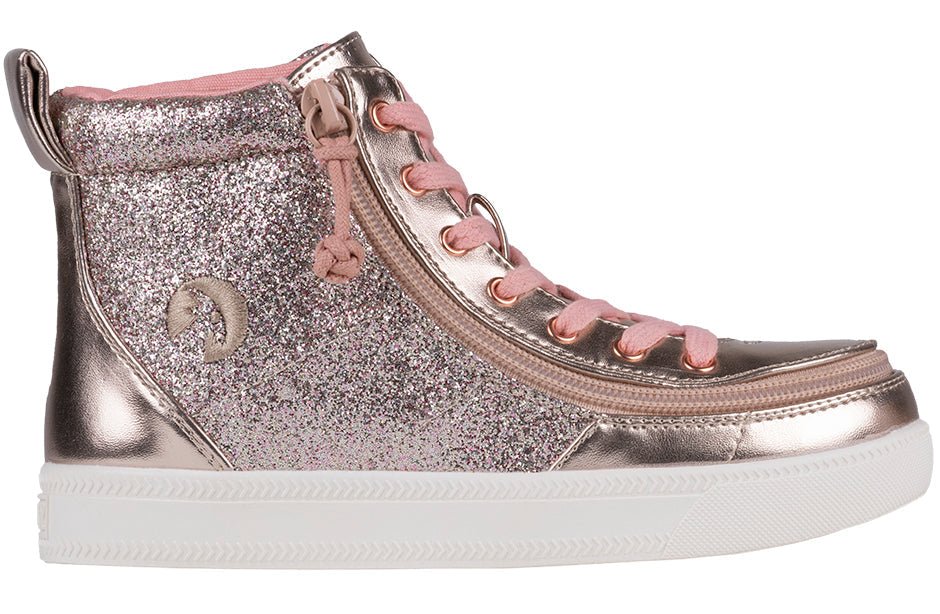 Rose Gold Unicorn BILLY Classic Lace Highs - BILLY Footwear® Canada