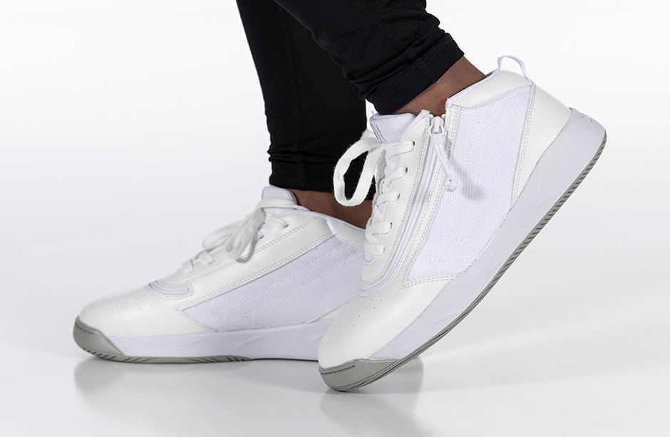White BILLY Sport Hoop Athletic Sneakers - BILLY Footwear® Canada