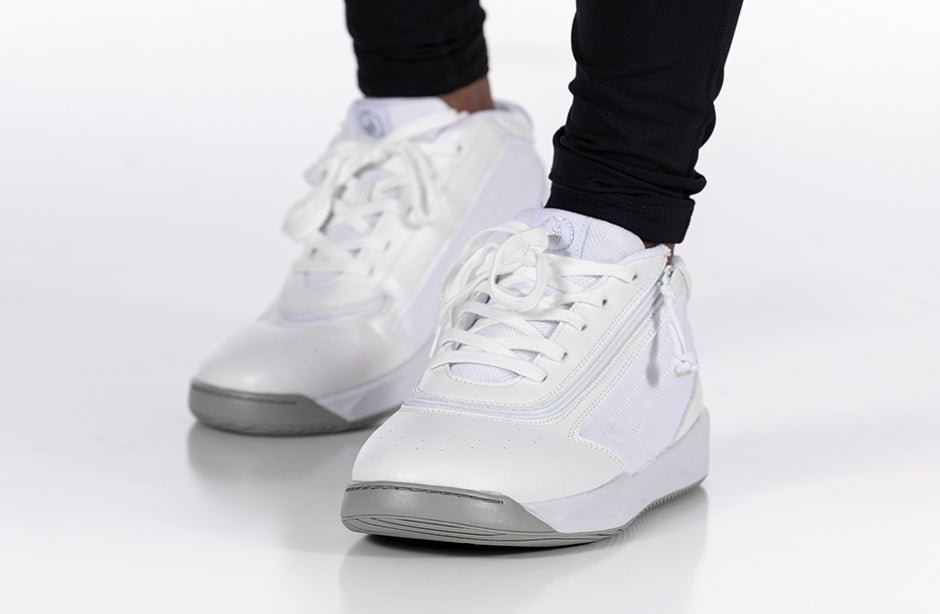 White BILLY Sport Hoop Athletic Sneakers - BILLY Footwear® Canada