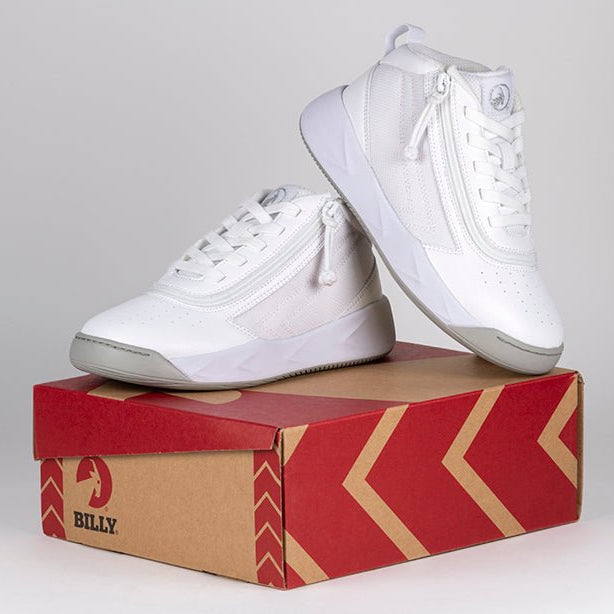 White BILLY Sport Hoop Athletic Sneakers - BILLY Footwear® Canada