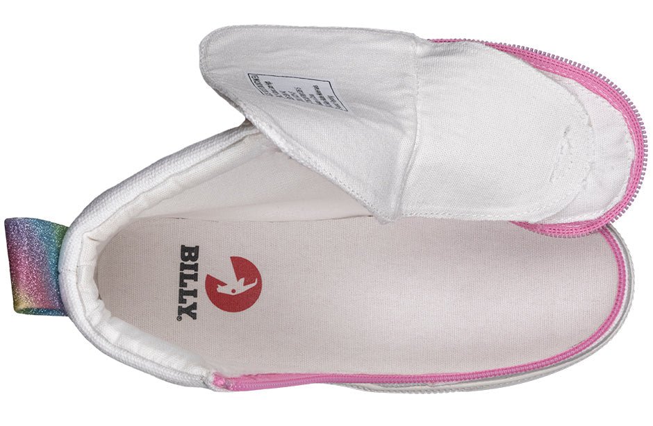 White Rainbow BILLY Classic Lace Highs - BILLY Footwear® Canada