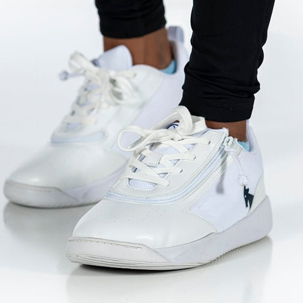 White/Navy BILLY Sport Court Athletic Sneakers - BILLY Footwear® Canada