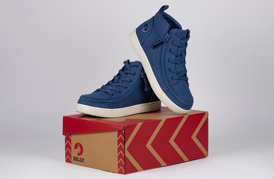 Women's Beach Blue BILLY Sneaker Lace Mid Tops - BILLY Footwear® Canada