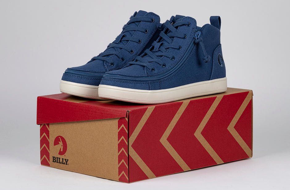 Women's Beach Blue BILLY Sneaker Lace Mid Tops - BILLY Footwear® Canada