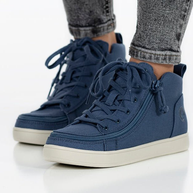 Women's Beach Blue BILLY Sneaker Lace Mid Tops - BILLY Footwear® Canada