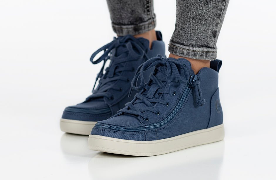 Women's Beach Blue BILLY Sneaker Lace Mid Tops - BILLY Footwear® Canada