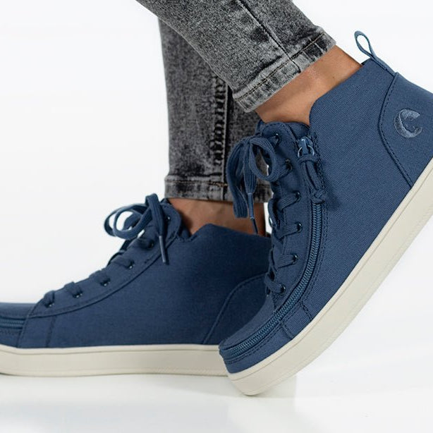 Women's Beach Blue BILLY Sneaker Lace Mid Tops - BILLY Footwear® Canada