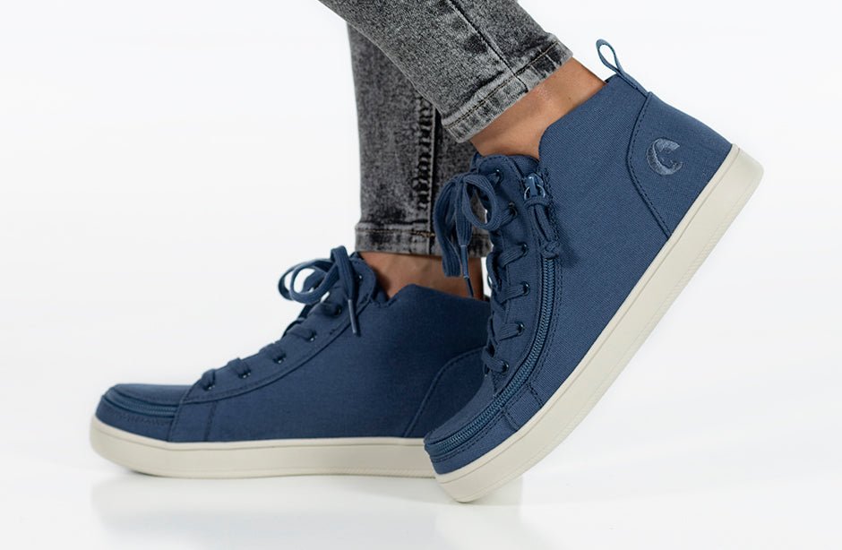 Women's Beach Blue BILLY Sneaker Lace Mid Tops - BILLY Footwear® Canada