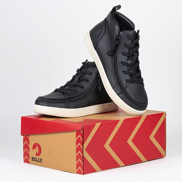 Women's Black BILLY Sneaker Lace Mid Tops - BILLY Footwear® Canada