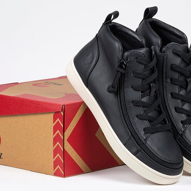 Women's Black BILLY Sneaker Lace Mid Tops - BILLY Footwear® Canada