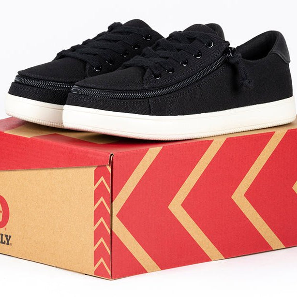 Women's Black Canvas BILLY Sneaker Low Tops - BILLY Footwear® Canada