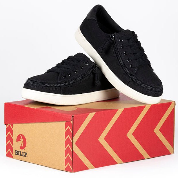 Women's Black Canvas BILLY Sneaker Low Tops - BILLY Footwear® Canada
