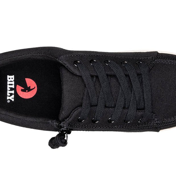 Women's Black Canvas BILLY Sneaker Low Tops - BILLY Footwear® Canada