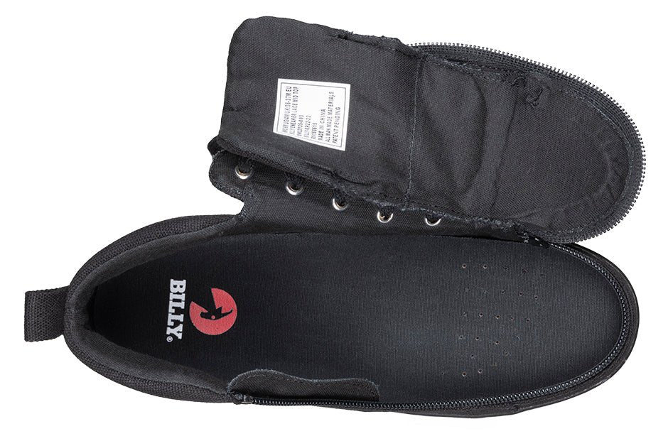Women's Black to the Floor BILLY Sneaker Lace Mid Tops - BILLY Footwear® Canada