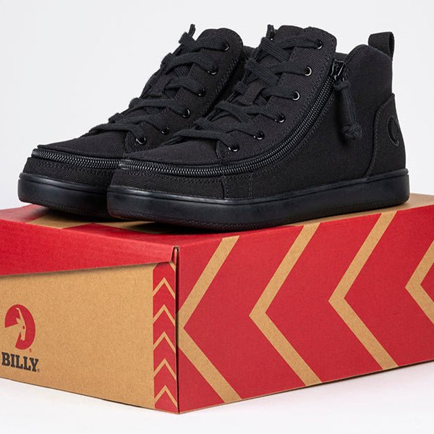 Women's Black to the Floor BILLY Sneaker Lace Mid Tops - BILLY Footwear® Canada