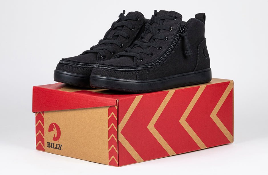 Women's Black to the Floor BILLY Sneaker Lace Mid Tops - BILLY Footwear® Canada