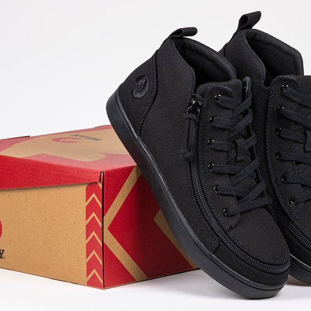 Women's Black to the Floor BILLY Sneaker Lace Mid Tops - BILLY Footwear® Canada