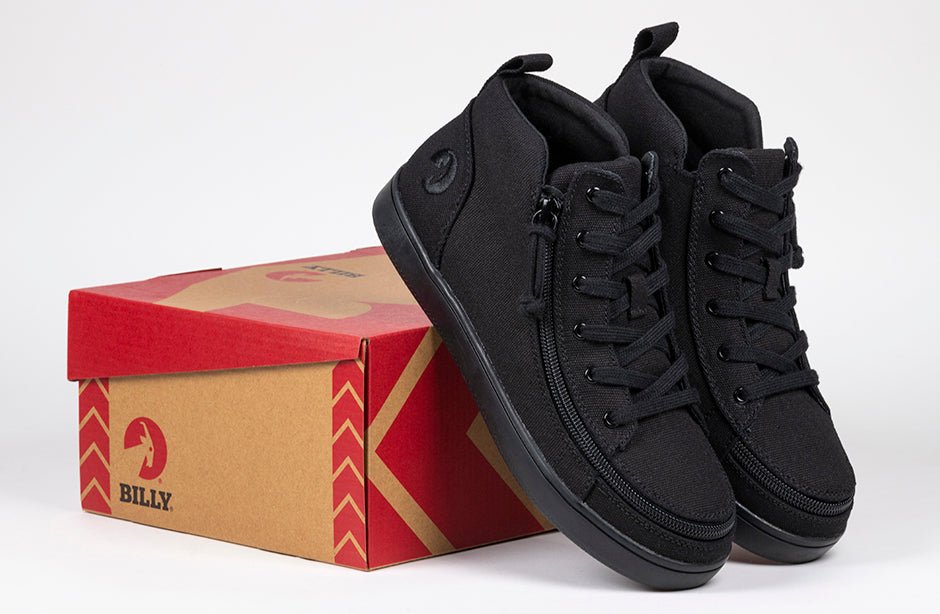 Women's Black to the Floor BILLY Sneaker Lace Mid Tops - BILLY Footwear® Canada
